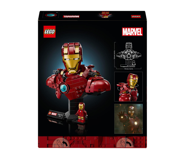 LEGO Marvel Super Heroes 76327 Popiersie Iron Mana MK4 - 1331663 - zdjęcie 3
